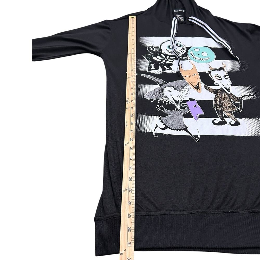 Disney Tim Burton Nightmare Before Christmas Hooded Sleep Shirt Hoodie Dress M - Picture 6 of 12